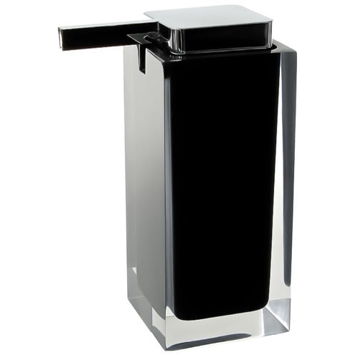 Soap Dispenser, Square, Black, Countertop Gedy RA80-14